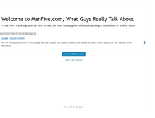 Tablet Screenshot of manfive.blogspot.com