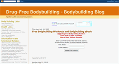 Desktop Screenshot of drug-free-bodybuilding.blogspot.com