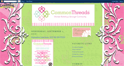 Desktop Screenshot of commonthreadssociety.blogspot.com