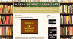 Desktop Screenshot of meravigliosesperienze.blogspot.com