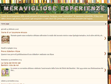 Tablet Screenshot of meravigliosesperienze.blogspot.com