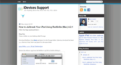 Desktop Screenshot of idevicesupport.blogspot.com