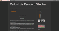 Desktop Screenshot of carlosluisescudero.blogspot.com