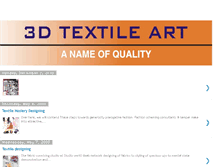 Tablet Screenshot of 3dtextileart.blogspot.com