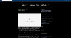 Desktop Screenshot of jennygilliamphotography.blogspot.com