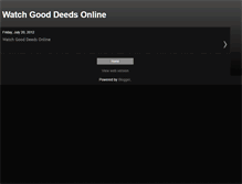 Tablet Screenshot of good-deeds-full-movie.blogspot.com