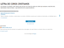 Tablet Screenshot of letracoroscristianos.blogspot.com
