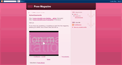 Desktop Screenshot of pose-magazine-1.blogspot.com