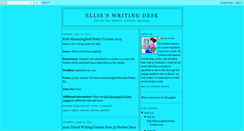 Desktop Screenshot of ellieswritingdesk.blogspot.com