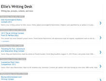 Tablet Screenshot of ellieswritingdesk.blogspot.com