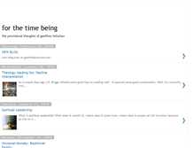 Tablet Screenshot of for-the-time-being.blogspot.com