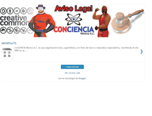 Tablet Screenshot of concienciamexico-avisolegal.blogspot.com