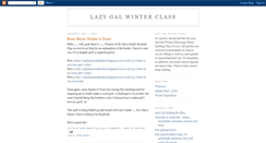 Desktop Screenshot of lazygalwinter.blogspot.com