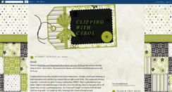 Desktop Screenshot of clippingwithcarol.blogspot.com