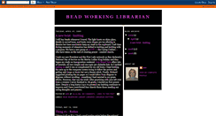 Desktop Screenshot of beadworkinglibrarian.blogspot.com