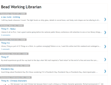 Tablet Screenshot of beadworkinglibrarian.blogspot.com