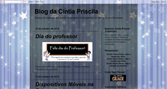 Desktop Screenshot of cintia-priscila.blogspot.com