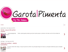 Tablet Screenshot of garotapimentta.blogspot.com