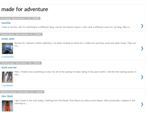 Tablet Screenshot of madeforadventure.blogspot.com