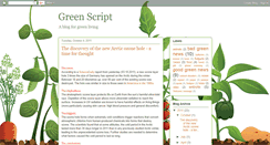 Desktop Screenshot of green-script.blogspot.com