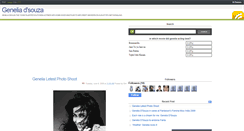 Desktop Screenshot of geneliadsouzafans.blogspot.com