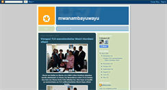 Desktop Screenshot of mwanambayuwayu.blogspot.com