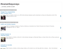 Tablet Screenshot of mwanambayuwayu.blogspot.com