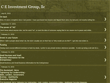 Tablet Screenshot of ceinvestmentgroup.blogspot.com