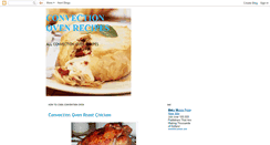 Desktop Screenshot of convectionovenrecipes.blogspot.com