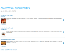 Tablet Screenshot of convectionovenrecipes.blogspot.com