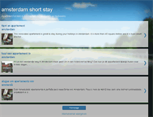 Tablet Screenshot of amsterdamshortstay.blogspot.com