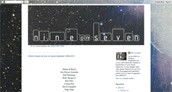 Desktop Screenshot of nineonseven.blogspot.com