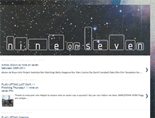Tablet Screenshot of nineonseven.blogspot.com