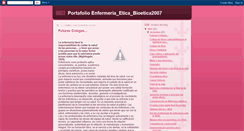Desktop Screenshot of portafolioenfermeriaeticabioetica2007.blogspot.com