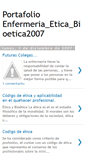 Mobile Screenshot of portafolioenfermeriaeticabioetica2007.blogspot.com
