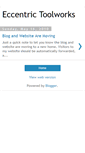 Mobile Screenshot of eccentrictoolworks.blogspot.com