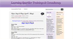 Desktop Screenshot of learningsparkler.blogspot.com