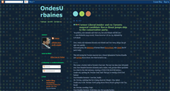 Desktop Screenshot of ondesurbaines.blogspot.com