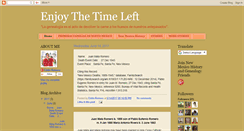 Desktop Screenshot of enjoythetimeleft.blogspot.com