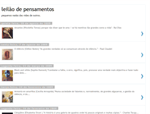 Tablet Screenshot of leilaodepensamentos.blogspot.com