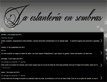 Tablet Screenshot of laestanteriaensombras.blogspot.com