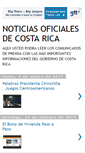 Mobile Screenshot of noticiasgobiernocostarica.blogspot.com