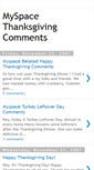 Mobile Screenshot of myspacethanksgivingcomments.blogspot.com
