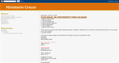 Desktop Screenshot of ministerio-crecer-anual.blogspot.com