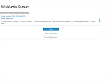 Tablet Screenshot of ministerio-crecer-anual.blogspot.com