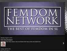 Tablet Screenshot of femdomnetwork.blogspot.com