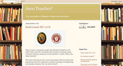 Desktop Screenshot of jecoteacher.blogspot.com
