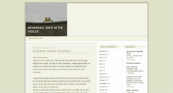 Desktop Screenshot of intheholler.blogspot.com