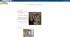 Desktop Screenshot of laurenandaiden.blogspot.com