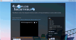 Desktop Screenshot of 4worlds1australia.blogspot.com